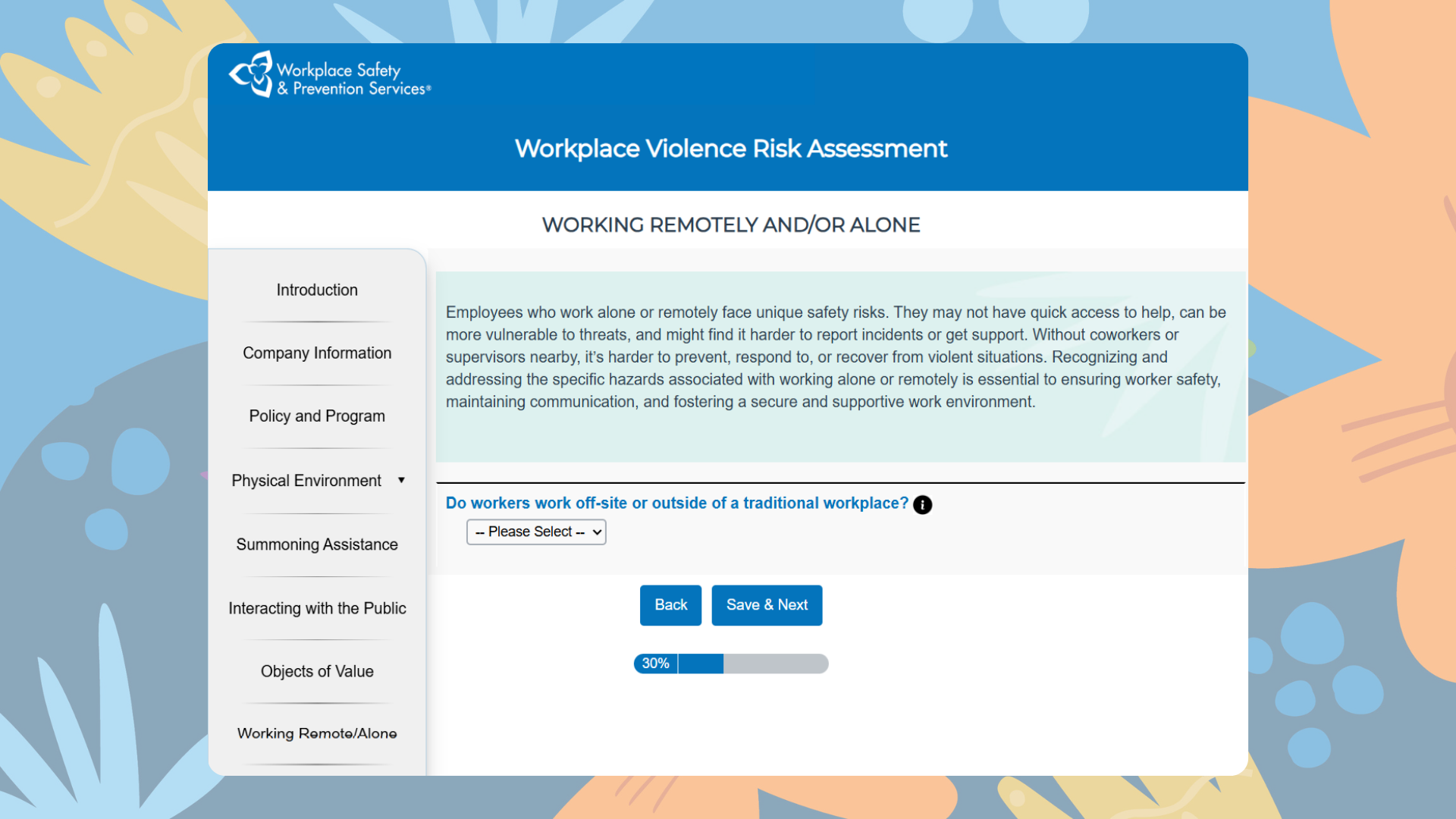 WV Assessment Tool Screenshots 3