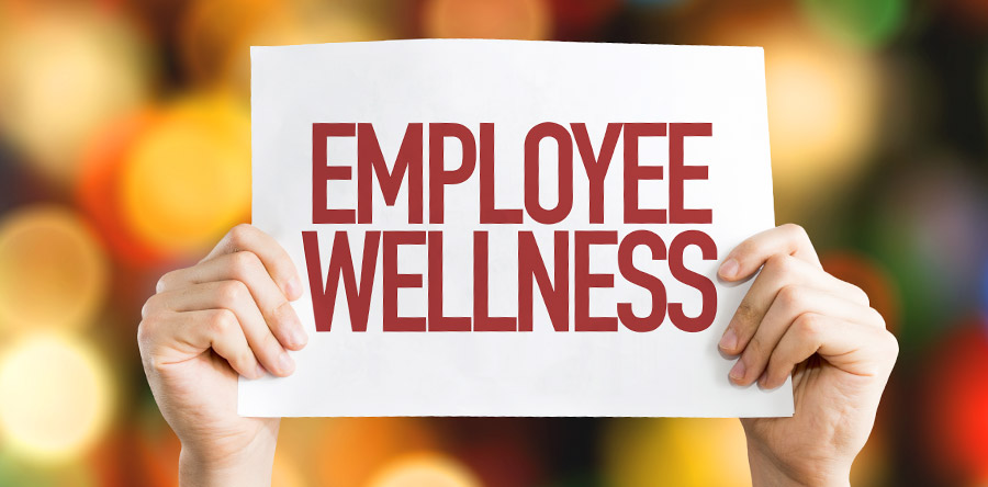 Image of a sign that shows employee wellness
